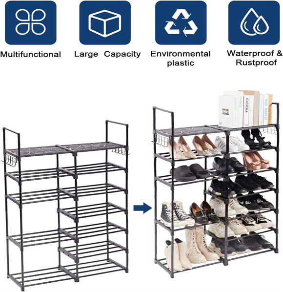 Shoe rack with cover